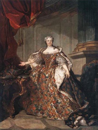 Louis Tocque Marie Leczinska, Queen of France Germany oil painting art